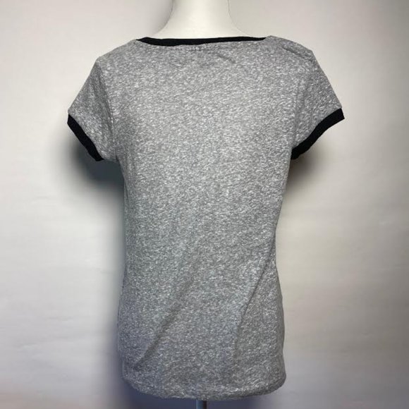 NWT GAP Women SAN FRANCISCO Graphic LOGO Heather Grey Burn-Out Tee - Picture 3 of 3